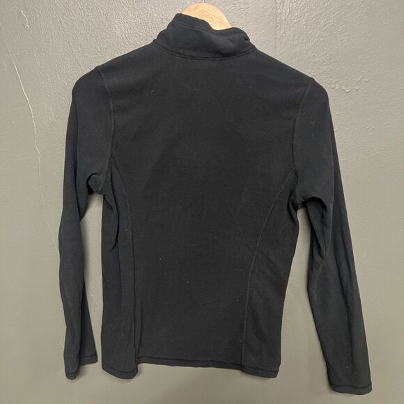 REI Co-Op Sweatshirt Men Small Black Quarter Zip Fleece Pullover Sweater Adult - Picture 3 of 4